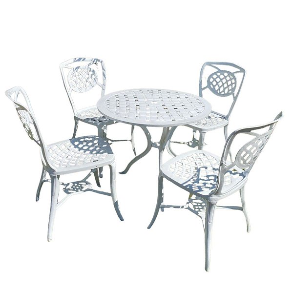 Conjunto Havana Mesa 4 Cadeiras Sem Braços