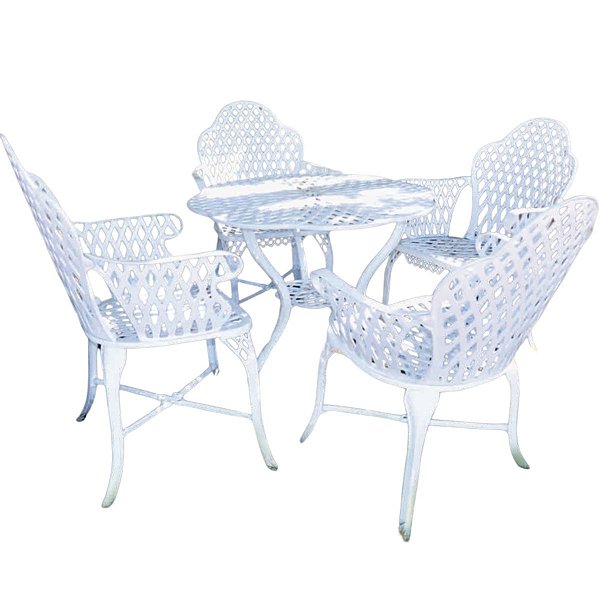 Conjunto Copacabana Mesa Design Cadeira Com Braços