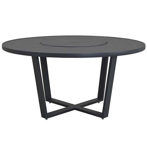 Mesa Genebra de Chapa Alumínio Com Giro Para Cadeiras de Piscina e Jardim