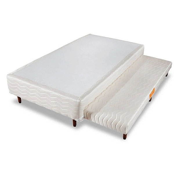 Bibox Sommier Plus Bege Pés Madeira Orthocrin Solteiro Vários Tamanhos