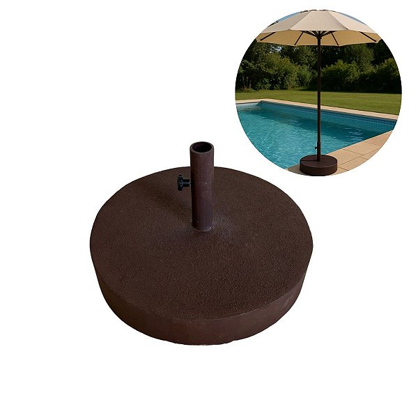 Base Suporte para Guarda Sol Ombrelone Praia Piscina Jardim - 40Kg