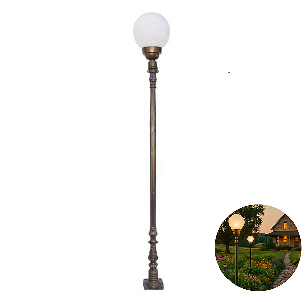 Poste Colonial Jardim Verona com 01 Globo