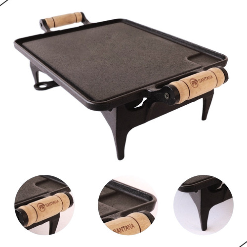 Rechaud Ferro Fundido Chapa Lisa 1 Chama Fs-9 27x23cm