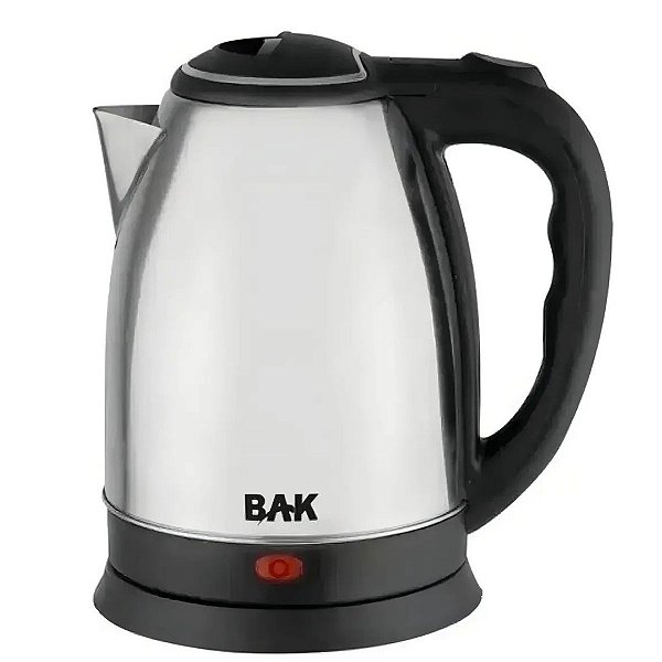 Chaleira Elétrica BAK Inox 1,8L com Desligamento Automático e Base 360°