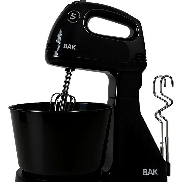 Batedeira Elétrica BAK 300W 2,5L com Pedestal 5 Velocidades 127V/220V