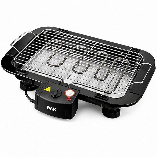 Churrasqueira Elétrica BAK 1500W de Mesa com Controle de Temperatura