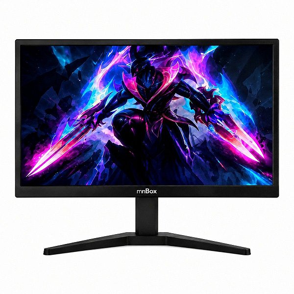 Monitor LED MNBOX 18,5" HD 1366x768 HDMI e VGA Preto