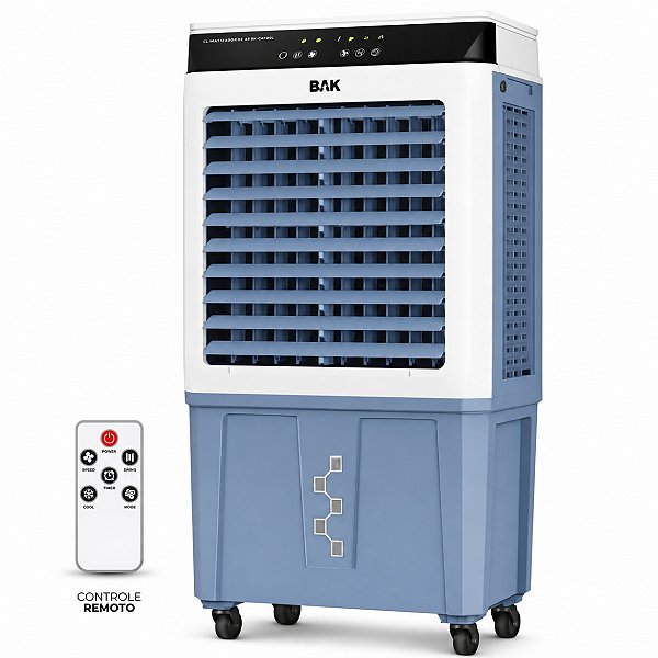 Climatizador de Ar BAK 40L Umidificador e Ventilador com Filtro Colmeia 127V