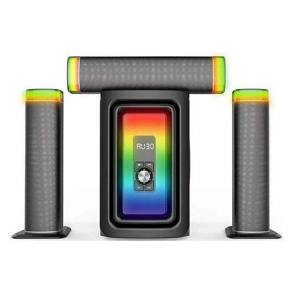 Home Theater Sombox D-DM02 3.1 190W RMS com Subwoofer e Bluetooth