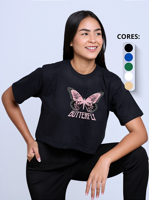 Cropped Feminino "Butterfly"