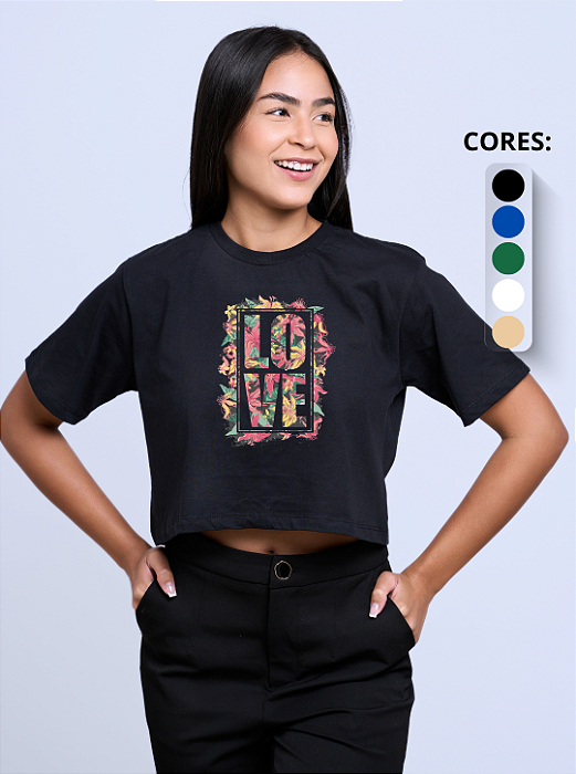 Cropped Feminino "Love"