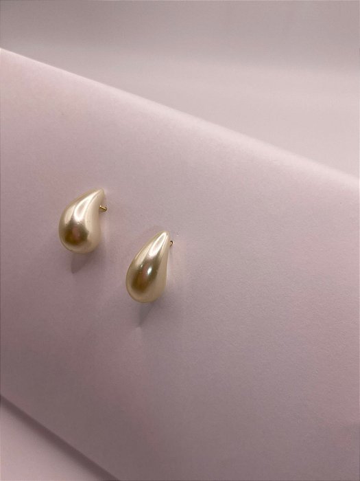 Brinco gota Pérola