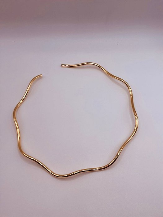 Gargantilha Tubo Ondulado