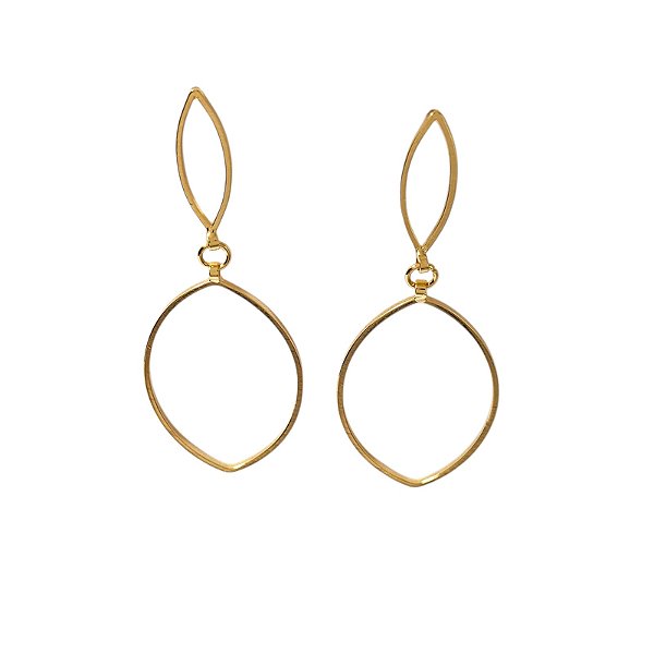 Brinco Dourado Geométrico