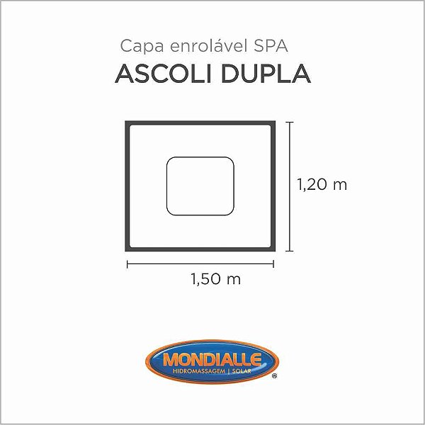 Capa Spa Enrolável Banheira Ascoli Dupla Mondialle
