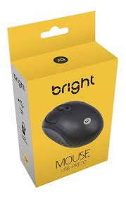 Mouse USB Preto Bright