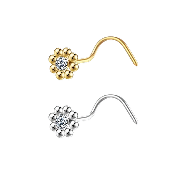 Piercing Nostril Flor (Aço)