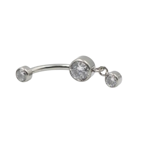 Piercing de umbigo com Pingente (Titânio)
