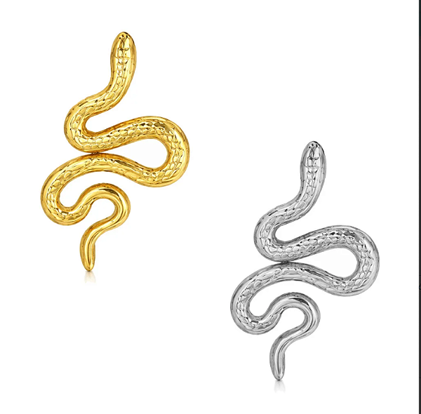 Labret Cluster snake liso TITANIO