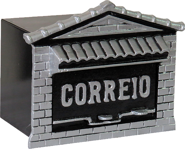Caixa Correio Colonial - 15x20x12 para muro (abre pela frente)