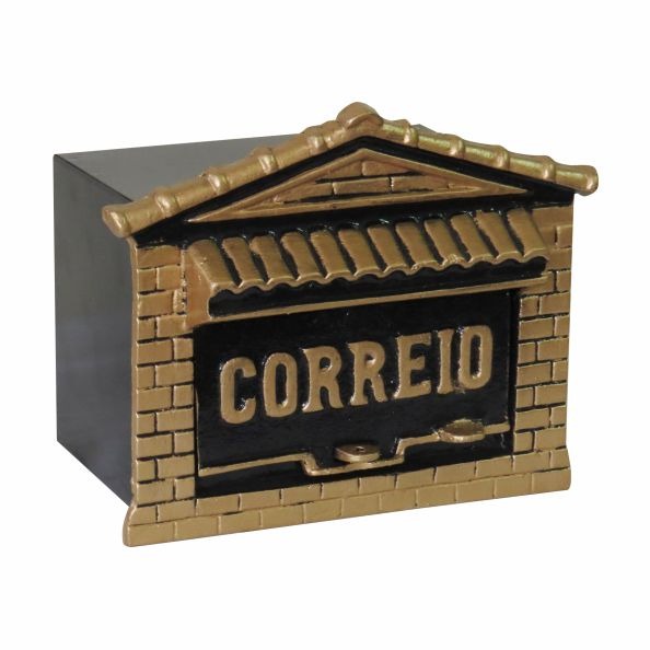 Caixa Correio Colonial - 15x20x12 para muro (abre pela frente)