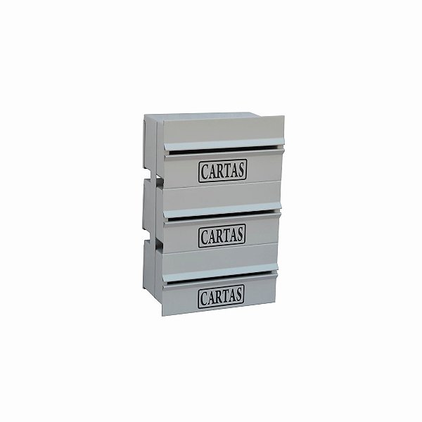 Caixa Correio Condomínio 3 Módulos - 15x23x33 para muro