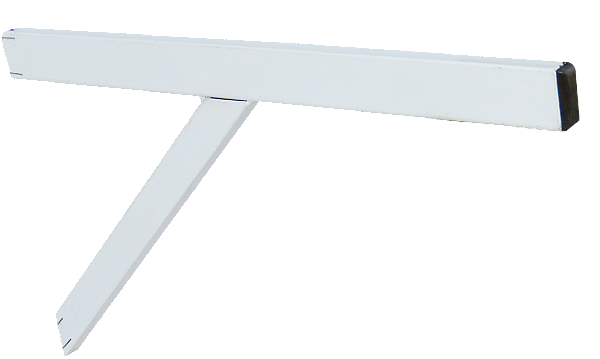 Suporte para Chumbar com Reforço Branco 50cm  -  O Par