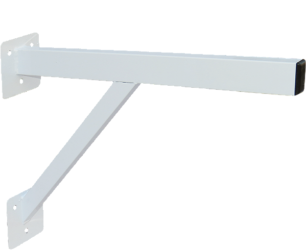 Suporte para Parafusar com Reforço Branco 50cm  -  O Par