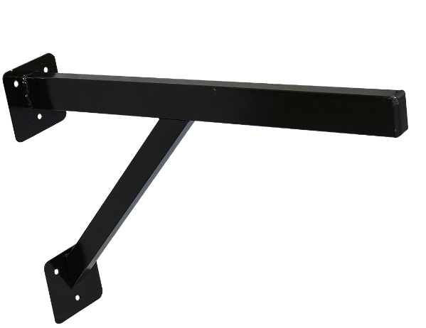 Suporte para Parafusar com Reforço Preto 60cm  -  O Par