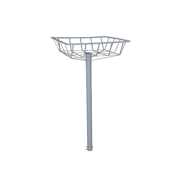 Lixeira Rasa com Pedestal