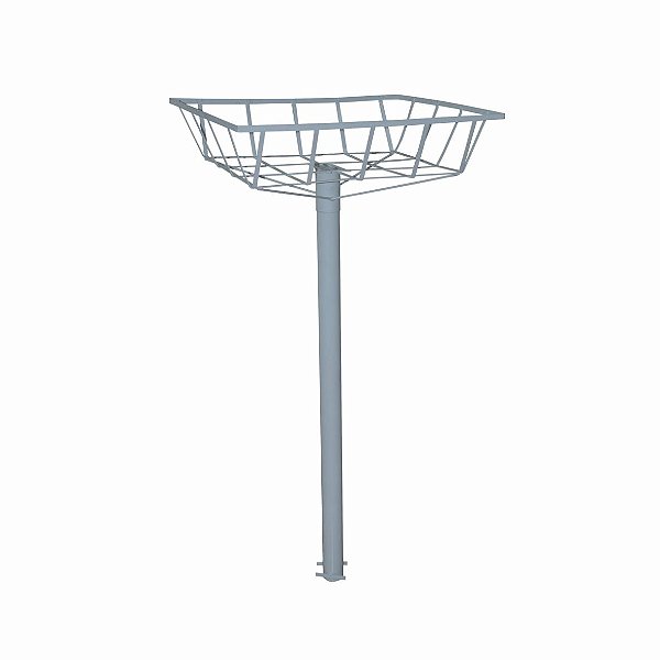 Lixeira Rasa com Pedestal