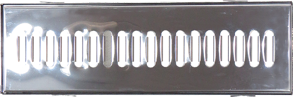Grelha com Caixilho para Escoamento de Água - Aço Inox 15x50cm