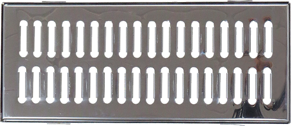 Grelha com Caixilho para Escoamento de Água - Aço Inox 20x50cm