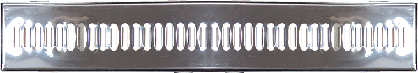 Grelha com Caixilho para Escoamento de Água - Aço Inox 15x100cm