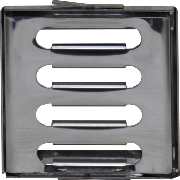 Ralo com Caixilho para Escoamento de Água - Aço Inox 10x10cm