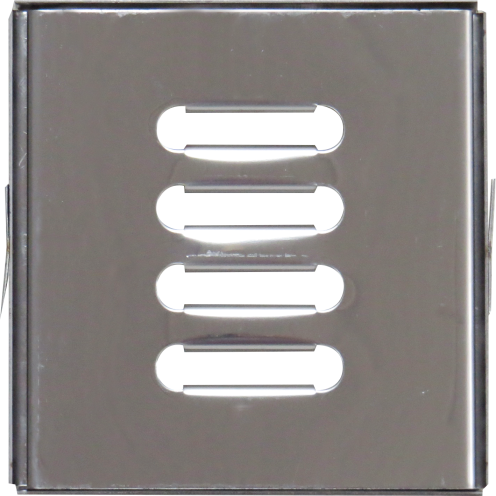 Ralo com Caixilho para Escoamento de Água - Aço Inox 15x15cm