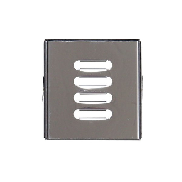 Ralo com Caixilho para Escoamento de Água - Aço Inox 15x15cm