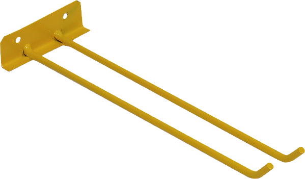 Suporte para Vassouras Amarelo 30cm