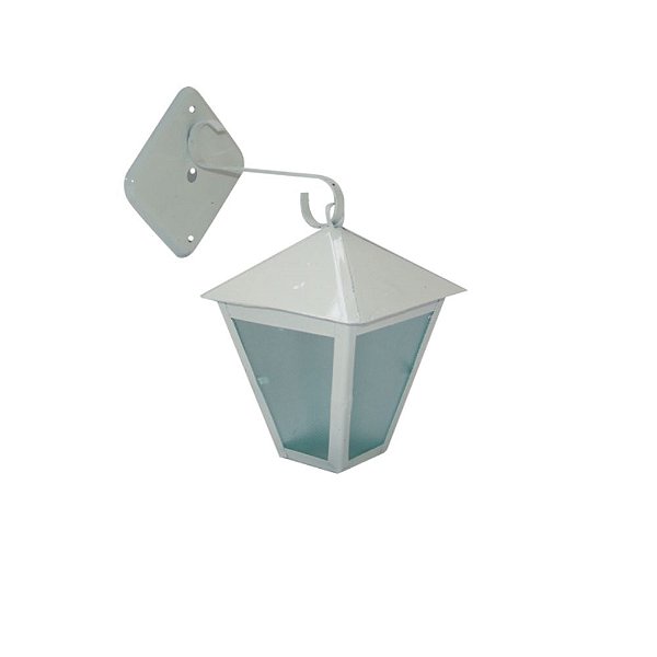 Luminária Colonial P/ Parede - Branca