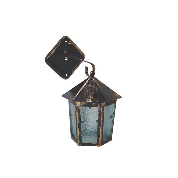 Luminária Veneza P/ Parede - Ouro Pincelado