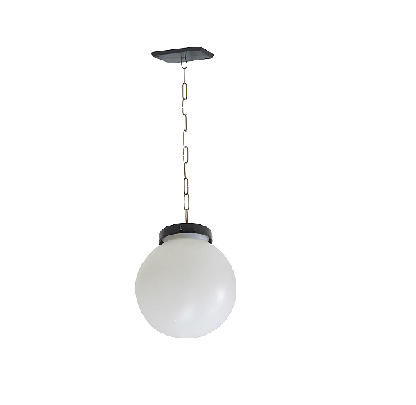 Luminária Globo Pequeno P/ Teto - Preta