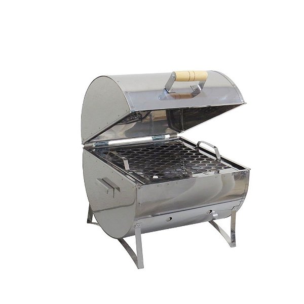 Churrasqueira Bafinho Com Grelha - Aço Inox