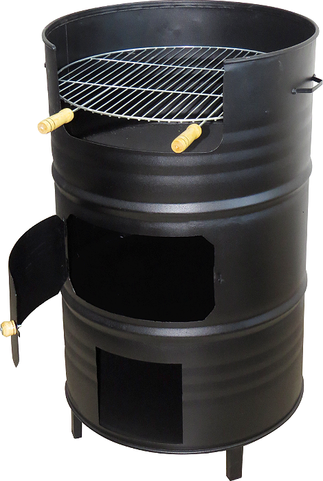 Churrasqueira e Forno Tambor com Grelha