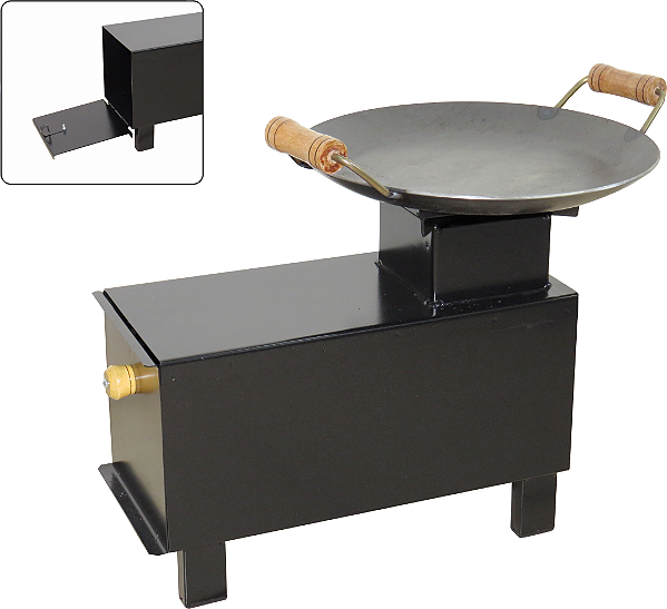 Fogão Campeiro nº3 com 1 boca e chapa picanheira