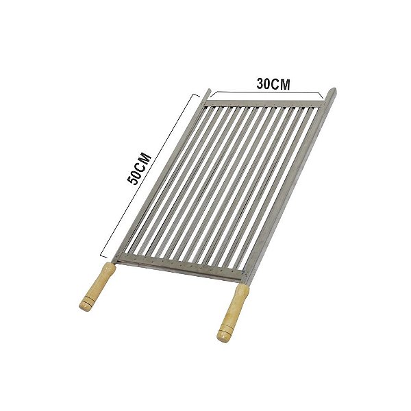 Grelha Aço Inox (Estilo Parrilha) 50X25