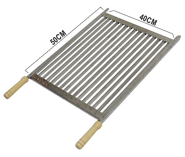 Grelha Aço Inox (Estilo Parrilha) 50X40