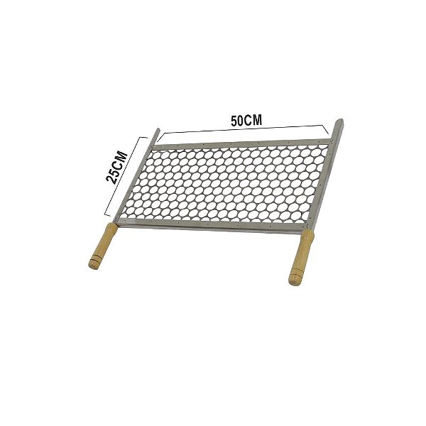 Grelha Aço Inox (Tela moeda) 25X50