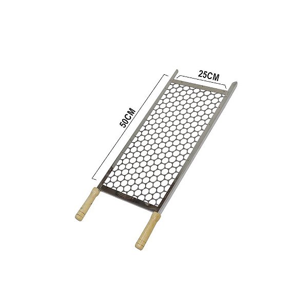 Grelha Aço Inox (Tela moeda) 50X25