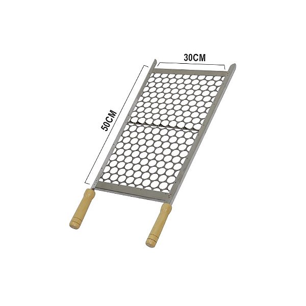 Grelha Aço Inox (Tela moeda) 50X30