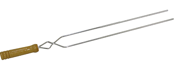 Espeto duplo para churrasco 95cm